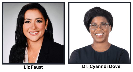 Liz Faust and Dr Cyaandi Dove