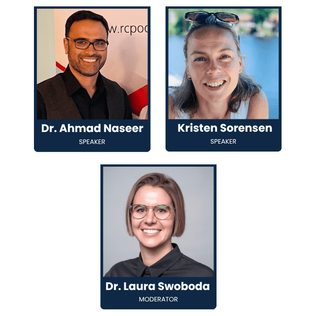Life on MARS webinar speakers: Dr. Ahmad Naseer, Kristen Sorensen, and moderator Dr. Laura Swoboda